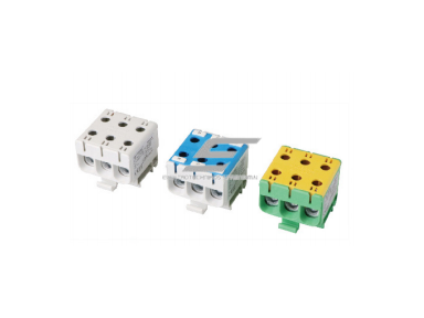 Galios gnybtai 3P 3x2,5-50mm² kabelių -laidų pajungimui, komunikacijai į paskirstymo skydelį ant DIN bėgelio Galios gnybtai 3P 3x2,5-50mm² kabelių -laidų pajungimui, komunikacijai į paskirstymo skydelį ant DIN bėgelio
