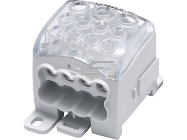 Galios paskirstymo gnybtas | laidų | kabelių pajungimui | 270A | Al/Cu | In: 1x16-95mm² | Out: 2x4-35mm² | 8x2,5-25mm² | ant DIN | PDB270 | 082070-0-3 Galios paskirstymo gnybtas | laidų | kabelių pajungimui | 270A | Al/Cu | In: 1x16-95mm² | Out: 2x4-35mm² | 8x2,5-25mm² | ant DIN | PDB270 | 082070-0-3