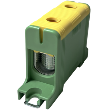 Jõujaotusklemm | 1P | 245/220 A (Cu/Al) | Cu 16–95 mm² / Al 16–95 mm² | 1000 V AC | DIN 35 | kollakasroheline (PE) | Promfactor Baltic | FT1095G Jõujaotusklemm | 1P | 245/220 A (Cu/Al) | Cu 16–95 mm² / Al 16–95 mm² | 1000 V AC | DIN 35 | kollakasroheline (PE) | Promfactor Baltic | FT1095G
