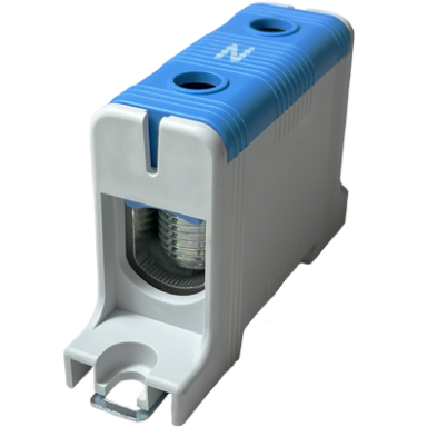 Jõujaotusklemm | 1P | 245/220 A (Cu/Al) | Cu 16–95 mm² / Al 16–95 mm² | 1000 V AC | DIN 35 | sinine (N) | Promfactor Baltic | FT1095N Jõujaotusklemm | 1P | 245/220 A (Cu/Al) | Cu 16–95 mm² / Al 16–95 mm² | 1000 V AC | DIN 35 | sinine (N) | Promfactor Baltic | FT1095N