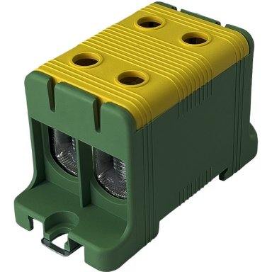 Jõujaotusklemm | 2P | 245/220 A (Cu/Al) | Cu 16–95 mm² / Al 16–95 mm² | 1000 V AC | DIN 35 | kollakasroheline (PE) | Promfactor Baltic | FT1095G2 Jõujaotusklemm | 2P | 245/220 A (Cu/Al) | Cu 16–95 mm² / Al 16–95 mm² | 1000 V AC | DIN 35 | kollakasroheline (PE) | Promfactor Baltic | FT1095G2