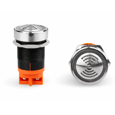 Audible-visual indicator (buzzer) | 22mm | flashing LED signal | DC24V | panel mounting | LANBOO