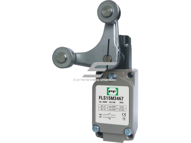Mechaninis galinės padėties (galinukas) jungiklis su ratuku | 1NO+1NC | IP67 | metalinis | FLS 15M34 | Promfactor Baltic | FLS15M3467 | 4779040159363 Mechaninis galinės padėties (galinukas) jungiklis su ratuku | 1NO+1NC | IP67 | metalinis | FLS 15M34 | Promfactor Baltic | FLS15M3467 | 4779040159363