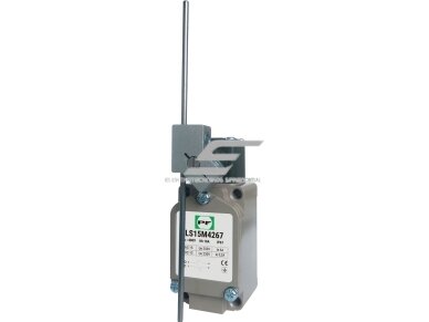 Mechaninis galinės padėties (galinukas) jungiklis su svirtele | 1NO+1NC | IP67 | metalinis | FLS 15M42 | Promfactor Baltic | FLS15M4267 | 4779040159387
