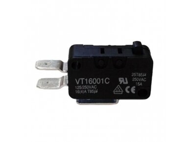 Galinės padėties mikrojungiklis | 14A | 250V | VT16001C Galinės padėties mikrojungiklis | 14A | 250V | VT16001C