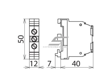 Gnybtas | 6-25mm² | ant DIN | žalias/geltonas | Entrelec | 5130-M16/12P 1