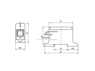 Galios gnybtai 1x35-150mm² kabelių -laidų pajungimui, komunikacijai į paskirstymo skydelį ant DIN bėgelio Galios gnybtai 1x35-150mm² kabelių -laidų pajungimui, komunikacijai į paskirstymo skydelį ant DIN bėgelio