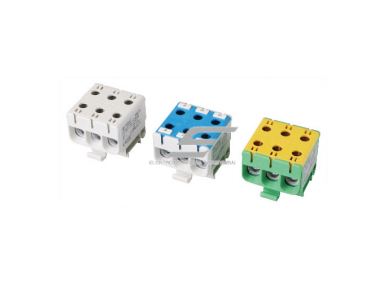 Galios gnybtai 3x2,5-50mm² kabelių -laidų pajungimui, komunikacijai į paskirstymo skydelį ant DIN bėgelio Galios gnybtai 3x2,5-50mm² kabelių -laidų pajungimui, komunikacijai į paskirstymo skydelį ant DIN bėgelio
