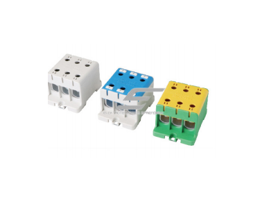 Galios gnybtai 3x16-95mm² kabelių -laidų pajungimui, komunikacijai į paskirstymo skydelį ant DIN bėgelio Galios gnybtai 3x16-95mm² kabelių -laidų pajungimui, komunikacijai į paskirstymo skydelį ant DIN bėgelio