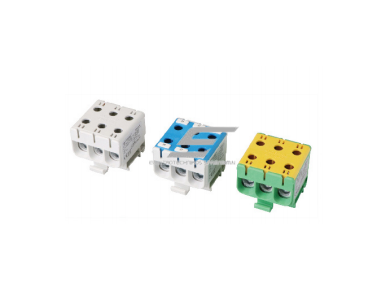 Galios gnybtai 3P 3x2,5-50mm² kabelių -laidų pajungimui, komunikacijai į paskirstymo skydelį ant DIN bėgelio Galios gnybtai 3P 3x2,5-50mm² kabelių -laidų pajungimui, komunikacijai į paskirstymo skydelį ant DIN bėgelio