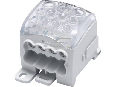 Galios paskirstymo gnybtas | laidų | kabelių pajungimui | 270A | Al/Cu | In: 1x16-95mm² | Out: 2x4-35mm² | 8x2,5-25mm² | ant DIN | PDB270 | 082070-0-3 Galios paskirstymo gnybtas | laidų | kabelių pajungimui | 270A | Al/Cu | In: 1x16-95mm² | Out: 2x4-35mm² | 8x2,5-25mm² | ant DIN | PDB270 | 082070-0-3
