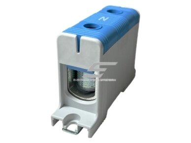 Galios paskirstymo gnybtas | 1P | 320/290 A (Cu/Al) | Cu 35–150 mm² / Al 35–150 mm² | 1000 V AC | DIN 35 / plokštė | mėlynas (N) | Promfactor Baltic | FT1150N Galios paskirstymo gnybtas | 1P | 320/290 A (Cu/Al) | Cu 35–150 mm² / Al 35–150 mm² | 1000 V AC | DIN 35 / plokštė | mėlynas (N) | Promfactor Baltic | FT1150N