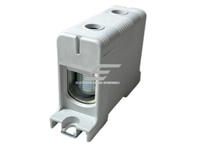 Galios paskirstymo gnybtas | 1P | 320/290 A (Cu/Al) | Cu 35–150 mm² / Al 35–150 mm² | 1000 V AC | DIN 35 / plokštė | pilkas (L) | Promfactor Baltic | FT1150F