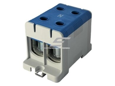 Galios paskirstymo gnybtas | 2P | 320/290 A (Cu/Al) | Cu 35–150 mm² / Al 35–150 mm² | 1000 V AC | DIN 35 / plokštė | mėlynas (N) | Promfactor Baltic | FT1150N2 Galios paskirstymo gnybtas | 2P | 320/290 A (Cu/Al) | Cu 35–150 mm² / Al 35–150 mm² | 1000 V AC | DIN 35 / plokštė | mėlynas (N) | Promfactor Baltic | FT1150N2