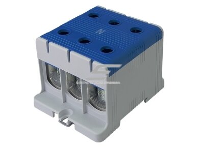 Galios paskirstymo gnybtas | 3P | 320/290 A (Cu/Al) | Cu 35–150 mm² / Al 35–150 mm² | 1000 V AC | DIN 35 / plokštė | mėlynas (N) | Promfactor Baltic | FT1150N3 Galios paskirstymo gnybtas | 3P | 320/290 A (Cu/Al) | Cu 35–150 mm² / Al 35–150 mm² | 1000 V AC | DIN 35 / plokštė | mėlynas (N) | Promfactor Baltic | FT1150N3