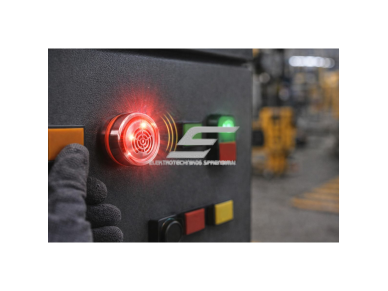 Garsinis-šviesinis indikatorius (buzzer) | 22mm | LED mirksintis signalas | DC12V | panelinis montavimas | LANBOO 3