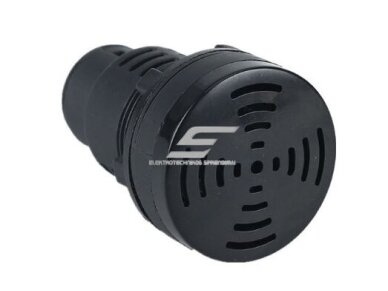 Garsinis signalas | 30mm | 230V | IP40 | juodas 1