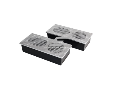 Garso kolonėlės veidrodžiui | Bluetooth 5.0 | 24V | 9W | sidabrinės | IP54 | 2vnt.. Garso kolonėlės veidrodžiui | Bluetooth 5.0 | 24V | 9W | sidabrinės | IP54 | 2vnt..