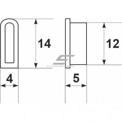 Pokrywa końcowa dla szyny | 1P | 10mm² | FRF Promfactor Baltic EC1001 1 Pokrywa końcowa dla szyny | 1P | 10mm² | FRF Promfactor Baltic EC1001 1