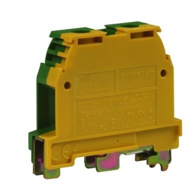 Terminal | Connector mounted on DIN | 16mm² | Green-yellow | 5130-M16/12P Entrelec Terminal | Connector mounted on DIN | 16mm² | Green-yellow | 5130-M16/12P Entrelec