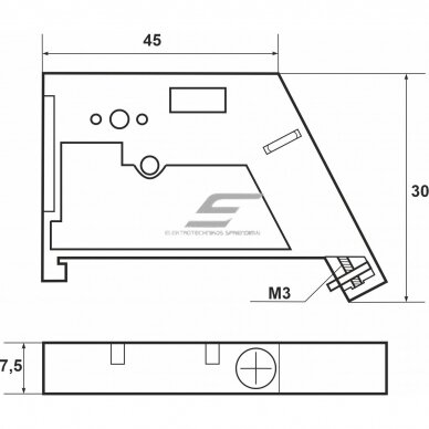 End terminal | clamp | DIN rail mounted | Promfactor Baltic EW-35 1