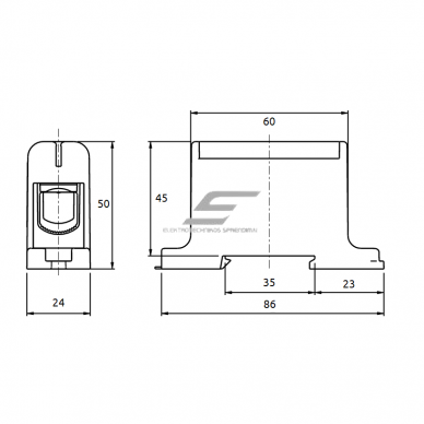 Power terminal | for wire connection | Cu/Al: 245/220A | Cu/Al: 16-95mm² | DIN | blue | Promfactor Baltic FT1095N 1 Power terminal | for wire connection | Cu/Al: 245/220A | Cu/Al: 16-95mm² | DIN | blue | Promfactor Baltic FT1095N 1