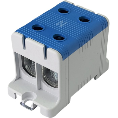 Jaudas spaiļu bloks | vadu savienošanai | Cu/Al: 245/220A | Cu/Al: 2x16-95mm² | DIN | zils | Promfactor Baltic FT1095N2 Jaudas spaiļu bloks | vadu savienošanai | Cu/Al: 245/220A | Cu/Al: 2x16-95mm² | DIN | zils | Promfactor Baltic FT1095N2