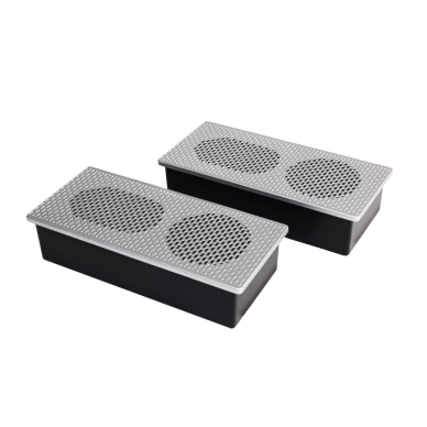 Mirror speakers | Bluetooth 5.0 | 12V | 9W | silver | IP54 | 2 pcs. Mirror speakers | Bluetooth 5.0 | 12V | 9W | silver | IP54 | 2 pcs.