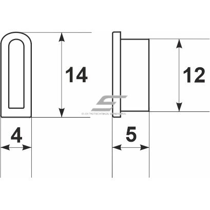 Pokrywa końcowa dla szyny | 1P | 10mm² | FRF Promfactor Baltic EC1001 1 Pokrywa końcowa dla szyny | 1P | 10mm² | FRF Promfactor Baltic EC1001 1