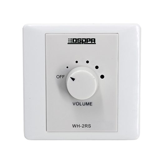 Volume controller | 30W per channel | 4–16Ω | 5 volume adjustment levels | ABS plastic | flush-mounted