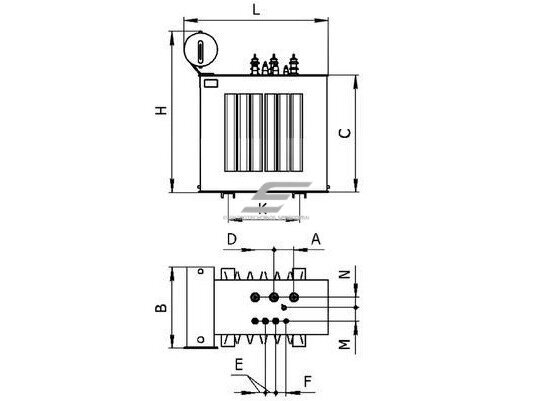 Galios transformatorius | 63 kVA | 6(10)/0,4kV | XX | K3 | TM tipo | ITM-63-10 1 Galios transformatorius | 63 kVA | 6(10)/0,4kV | XX | K3 | TM tipo | ITM-63-10 1