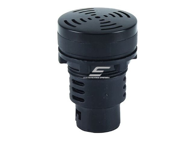 Garsinis signalas | 30mm | 230V | IP40 | juodas