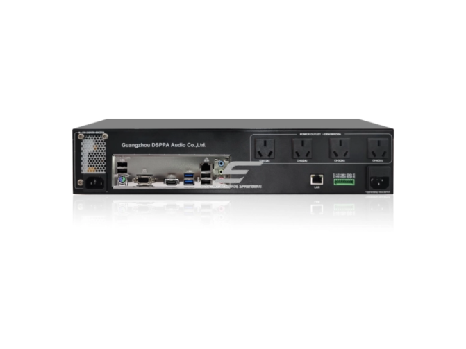 2U IP tinklinės viešojo adresavimo (PA) sistemos valdymo centras | 1000 Mbps Ethernet | su dvigubu rezervavimu | vieno mygtuko avarinis valdymas 1