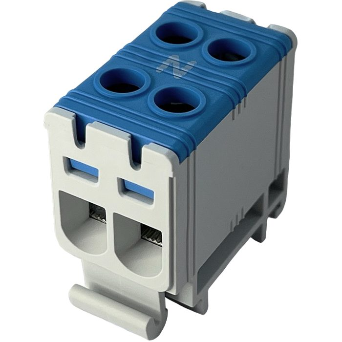 Zacisk mocy | do łączenia przewodów | 85A | Al/Cu: 2x1.5-16 mm² | DIN | niebieski | Promfactor Baltic FT1016N2