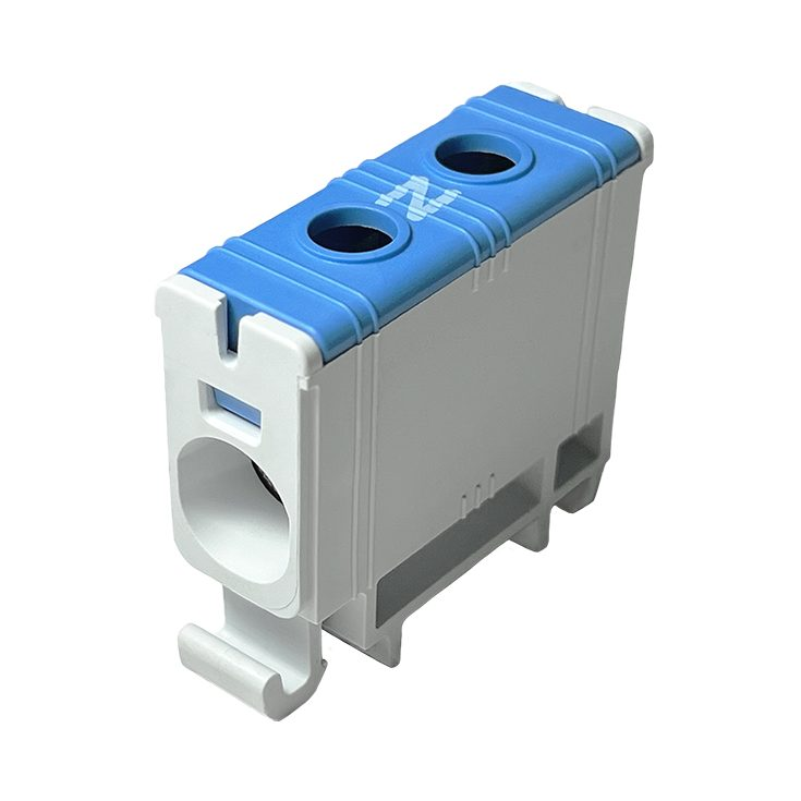 Power terminal | for wire connection | Cu/Al: 160/145A | Al/Cu: 2.5-50/6-50mm² | DIN | blue | Promfactor Baltic FT1050N Power terminal | for wire connection | Cu/Al: 160/145A | Al/Cu: 2.5-50/6-50mm² | DIN | blue | Promfactor Baltic FT1050N