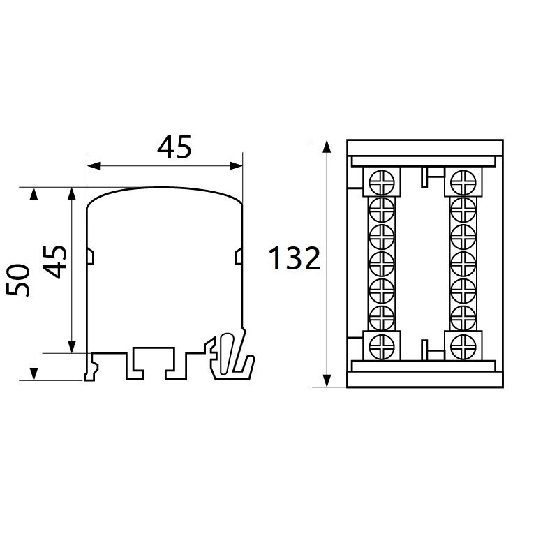Power distribution terminal | 125A | 2x15 | 1.5-16mm² | on DIN rail | Promfactor Baltic BTF215 1 Power distribution terminal | 125A | 2x15 | 1.5-16mm² | on DIN rail | Promfactor Baltic BTF215 1