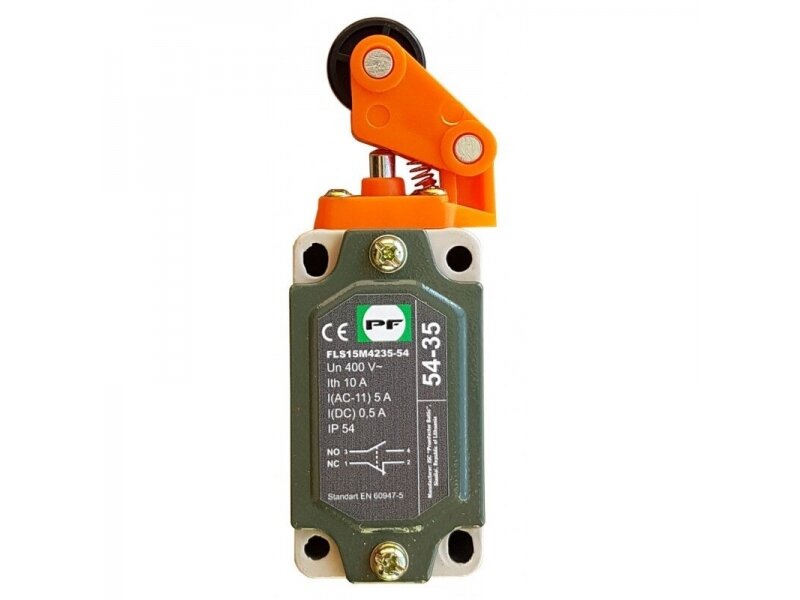 Mechaninis galinės padėties (galinukas) jungiklis su ratuku | 1NO+1NC | IP54 | Promfactor Baltic | FLS 15М 4235 | 4779040152135 Mechaninis galinės padėties (galinukas) jungiklis su ratuku | 1NO+1NC | IP54 | Promfactor Baltic | FLS 15М 4235 | 4779040152135