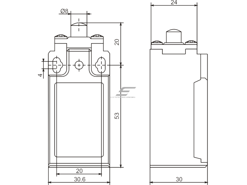Mechaninis galinės padėties (galinukas) jungiklis su svirtele | 1NO+1NC | IP65 | plastikinis | FLS 15M11Р | Promfactor Baltic | FLS15M11P65 | 4779040159257 1 Mechaninis galinės padėties (galinukas) jungiklis su svirtele | 1NO+1NC | IP65 | plastikinis | FLS 15M11Р | Promfactor Baltic | FLS15M11P65 | 4779040159257 1