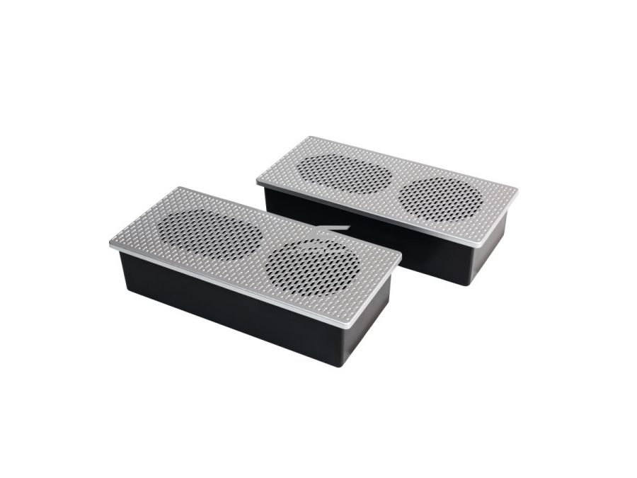 Garso kolonėlės veidrodžiui | Bluetooth 5.0 | 12V | 9W | sidabrinės | IP54 | 2vnt. Garso kolonėlės veidrodžiui | Bluetooth 5.0 | 12V | 9W | sidabrinės | IP54 | 2vnt.