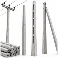 Reinforced concrete poles for overhead power lines and infrastructure networks Reinforced concrete poles for overhead power lines and infrastructure networks