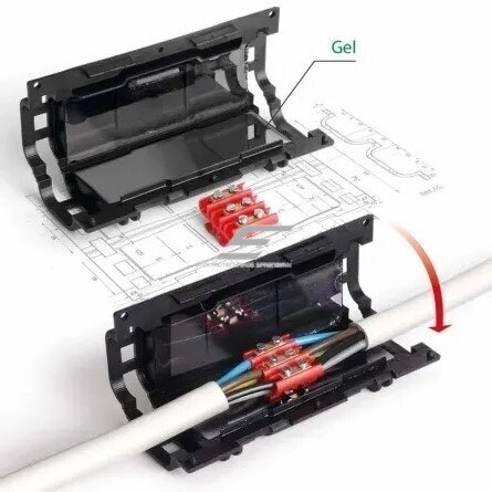 Gel-filled sleeve | cable-wire connector | 150x56x30 | 1,5-6mm² | IPX8 | Super Clik 1 1 Gel-filled sleeve | cable-wire connector | 150x56x30 | 1,5-6mm² | IPX8 | Super Clik 1 1