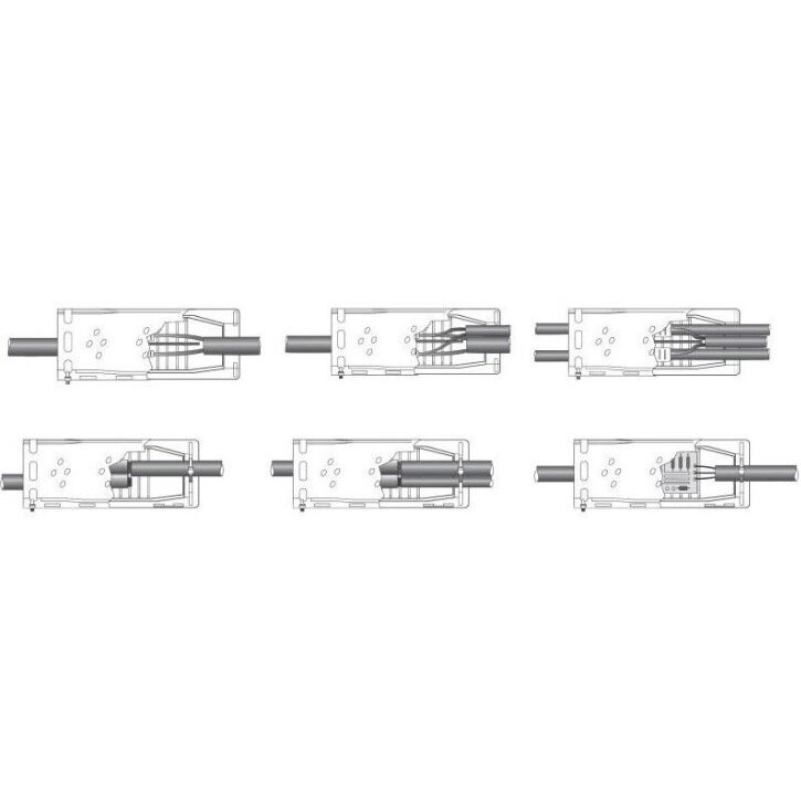 Geeltihendusega hülss | kaabli-juhtme ühendus | 180x69x40 | ilma klemmideta | IP68 2 Geeltihendusega hülss | kaabli-juhtme ühendus | 180x69x40 | ilma klemmideta | IP68 2