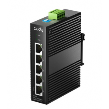 Ethernet switch 5 ports | wired network expansion | 10Gbps | 7.44Mpps | 5x10/100/1000Mbps | industrial | SWITCH CUDY IG1005