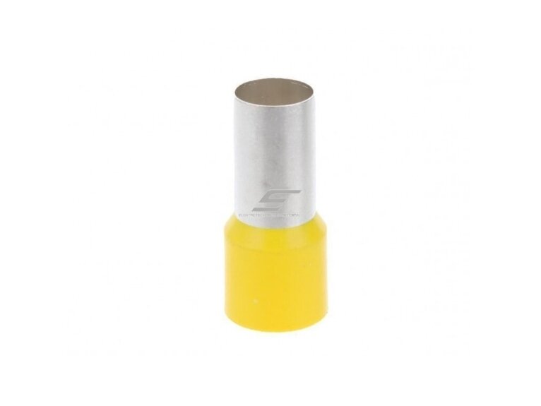 Antgalis laidų užmonolitinimui | izoliuotas | 70mm² | presuojamas | geltona | 50vnt. | ERHL | E08KH-02010109700 Antgalis laidų užmonolitinimui | izoliuotas | 70mm² | presuojamas | geltona | 50vnt. | ERHL | E08KH-02010109700