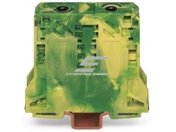Gnybtas | 2 laidininkų | ant DIN | 50mm² | žalias/geltonas | POWER CAGE CLAMP | WAGO | 285-157 | 4045454507435