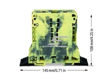 Gnybtas | 2 laidininkų | ant DIN | 95mm² | tamsiai pilkas/geltonas | POWER CAGE CLAMP | WAGO | 285-187 | 4055143583954 1 Gnybtas | 2 laidininkų | ant DIN | 95mm² | tamsiai pilkas/geltonas | POWER CAGE CLAMP | WAGO | 285-187 | 4055143583954 1