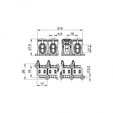 Haruklemm | elektrijuhtmetele-kaablitele | 4-10mm² | 750V | 57A | punane | BD10 Tekox 2 Haruklemm | elektrijuhtmetele-kaablitele | 4-10mm² | 750V | 57A | punane | BD10 Tekox 2