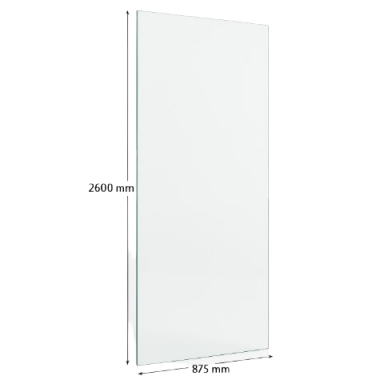 Rūdīts stikls 5 mm | pulēts | 2600x875 mm Rūdīts stikls 5 mm | pulēts | 2600x875 mm