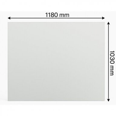 Rūdīts stikls 6mm | pulēts | 1180x1030mm Rūdīts stikls 6mm | pulēts | 1180x1030mm