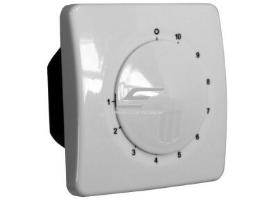 Potenciometras | elektroninis ventiliatoriaus greičio reguliatorius | 2,5A | 230V | potinkinis | IP44 | 14601 Potenciometras | elektroninis ventiliatoriaus greičio reguliatorius | 2,5A | 230V | potinkinis | IP44 | 14601